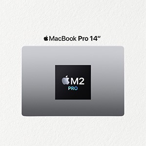 APPLE MACBOOK PRO M2 PRO CHIP 10 CORE CPU 16 CORE GPU-16GB RAM-512GB SSD-14"-SCREEN