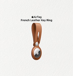 Apple AirTag Leather Loop (Made With Specially Tanned French Leather, MX4A2ZM/A, Saddle Brown)